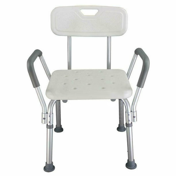 Adjustable Height Elderly Bath Tub Shower Chair Bench Stool Seat