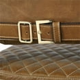 thumbnail image 5 of Pasargad Home Capri Brown Top Grain Leather Accent Chair with Metal legs, 5 of 10