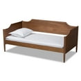 thumbnail image 2 of Baxton Studio Alya Classic Traditional Farmhouse Walnut Brown Finished Wood Twin Size Daybed, 2 of 6