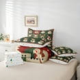 thumbnail image 6 of Manfei Christmas Snowman 7-Piece Twin Bedding Sets,Merry Xmas Bedding Comforter Set,Green White Red Sheet Sets For Kids,Microfiber Bedroom Decor Reversible, 6 of 8