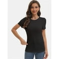 thumbnail image 6 of Women's Basic Short Sleeve T-Shirts - Crewneck Casual Tees for Summer, 6 of 6