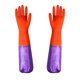 thumbnail image 1 of Guantes de látex para limpieza de ropa, resistentes al agua, gruesos, para el hogar, cocina, platos, 1 par, 1 of 7