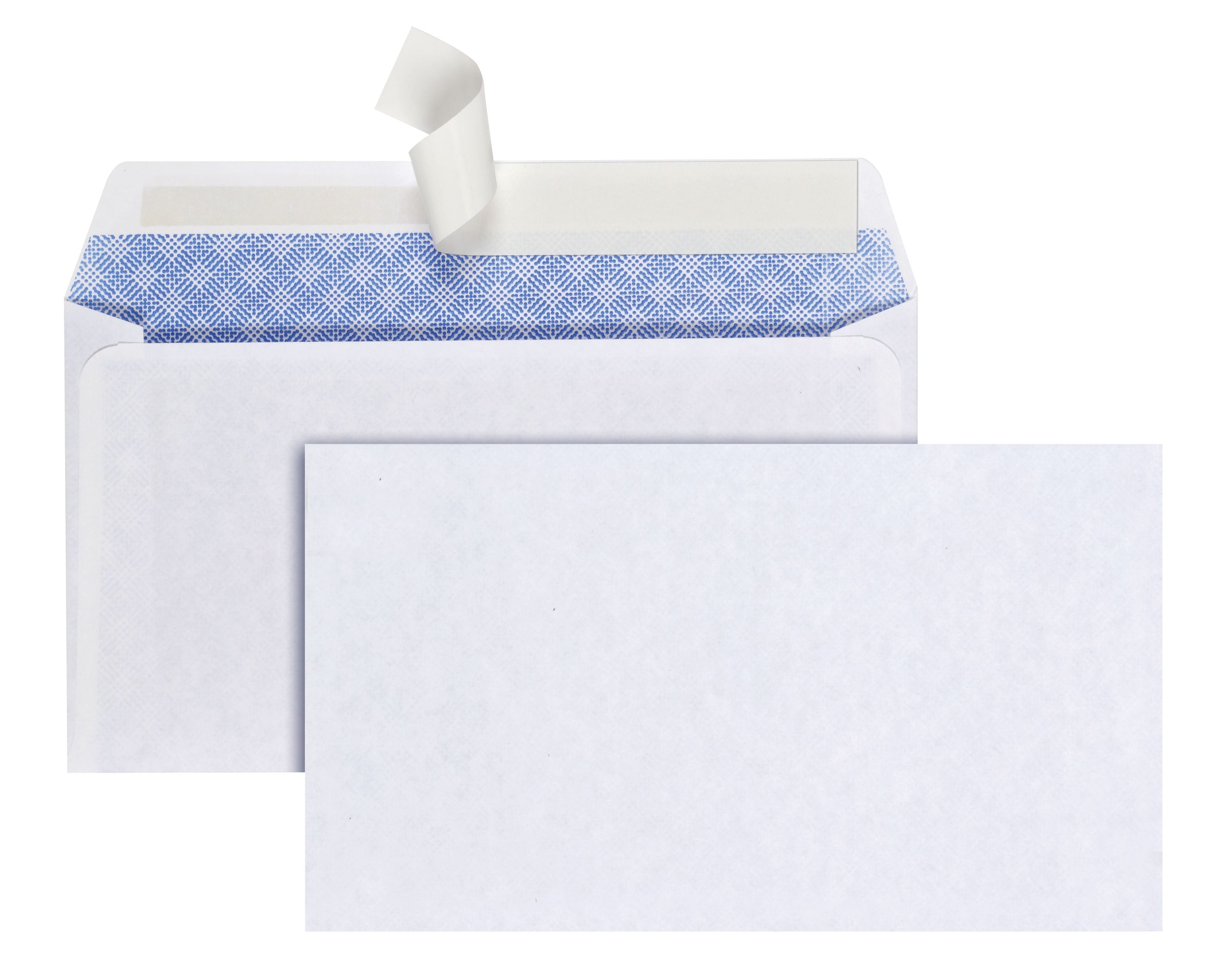 PEN+GEAR Security Envelopes, 20 lb. White, #6-3/4 (3-5/8 x 6-1/2 in.), Peel & Stick, 100 per box