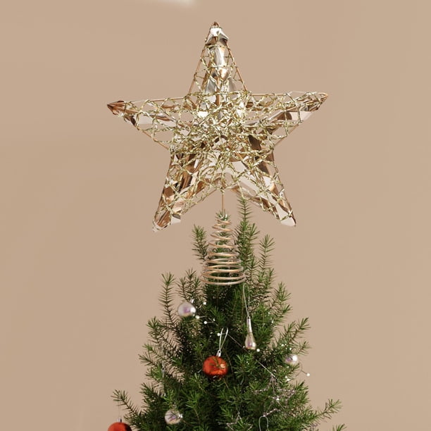 Adorno de estrella para de Navidad, decoración festiva creativa, adorno de estrella para de Navidad para accesorios de fotos Oro