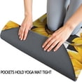 thumbnail image 3 of Black White Checker Sunflower Pattern Hot Yoga Mat Towel Non Slip for Hot Yoga - Quick-Drying Yoga Mat Cover with 4 Corner Pockets with Travel Bag - Hot Yoga Towel Non Slip 70"x26", 3 of 6