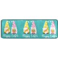 thumbnail image 5 of SKYSONIC 2'X6' Easter Gnomes Runner Rug with Rubber Backing, Lovely Dwarf Non Slip Entryway Rug Runner Washable Soft Area Rug Carpet for Hallway Bedroom Kitchen Decor, 5 of 6