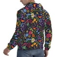 thumbnail image 6 of Wukai Flowers And Birds Print Men Hoodies Fleece Sweatshirts Long Sleeve Sweaters Pullover Fall Outfits Winter Clothes-3X-Large, 6 of 7