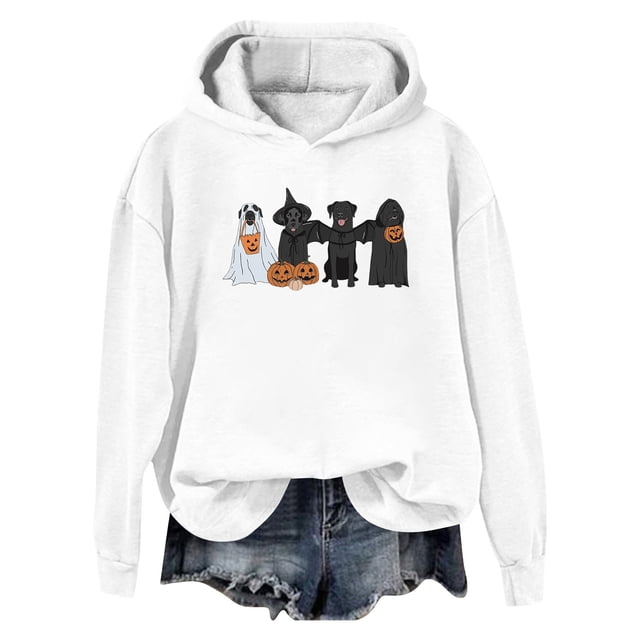WEAIXIMIUNG Chandail en Molleton pour Femmes Col Rond Fermeture Éclair Mode Féminine Imprimé Lettre Chandail à Capuchon Décontracté Coupe Ample Pull Chandail en Molleton