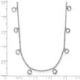 thumbnail image 2 of 925 Sterling Silver Rhodium Plated Cubic Zirconia With 1inch Ext. Necklace 17.5 Inch 1.25mm Wide Pendant Necklace for Wo, 2 of 2