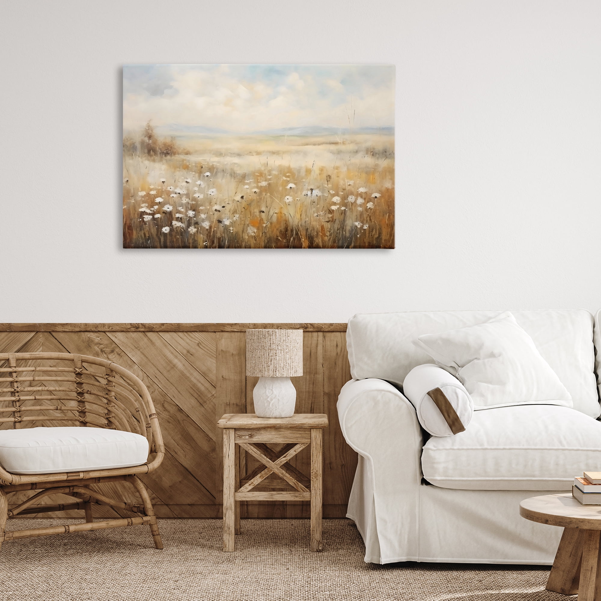 Stupell Industries Neutral Land Calmness Canvas Wall Art, design by Creative Studio