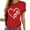 Red2, variant on Fnooota Womens Valentine's Day T-shirts, Pullover Crew Neck Printed Summer Short Sleeve Tops Red Size S-2XL