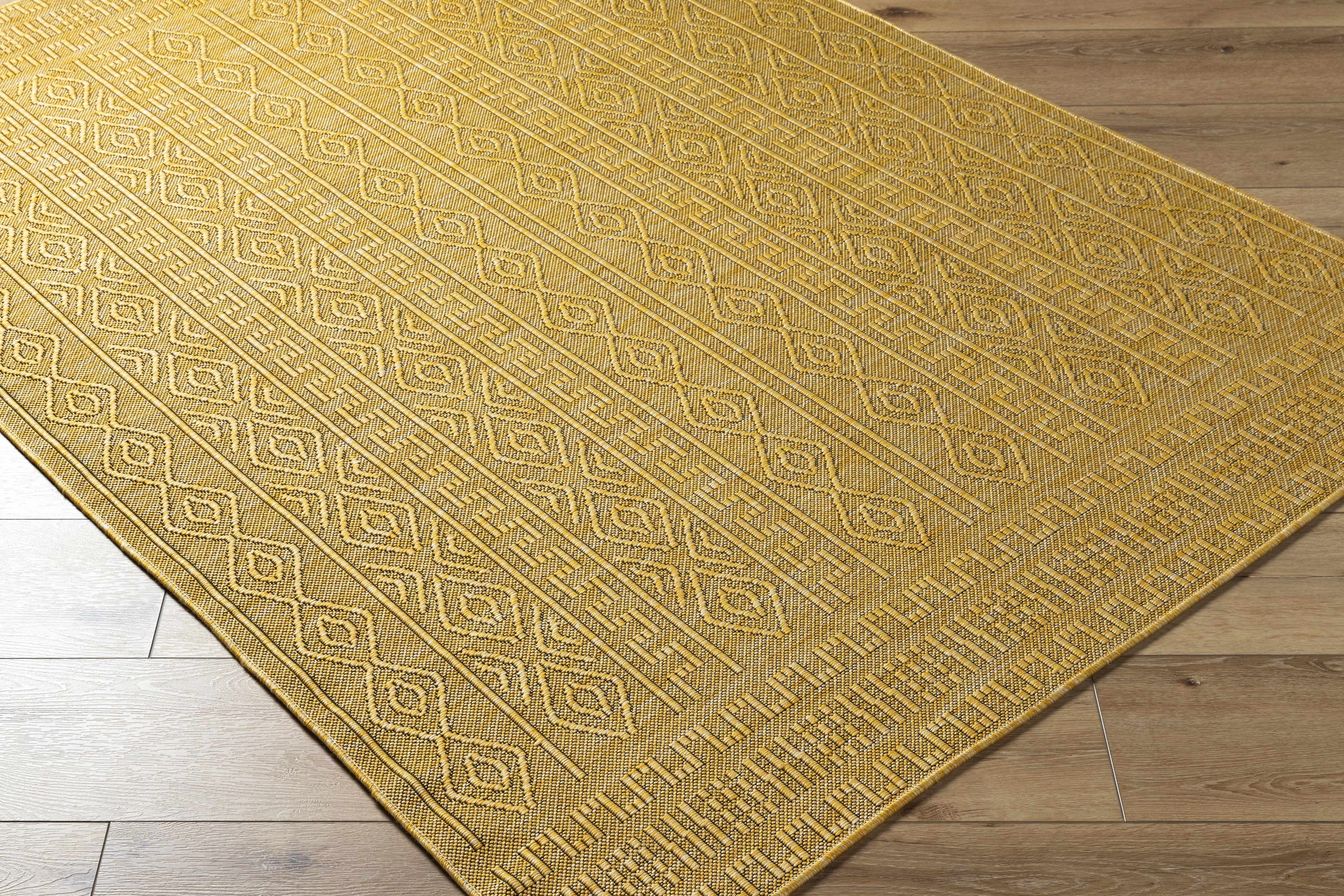 Hauteloom Nuela Living Room, Bedroom Patio Outdoor Area Rug - Farmhouse - 9'2" x 12'