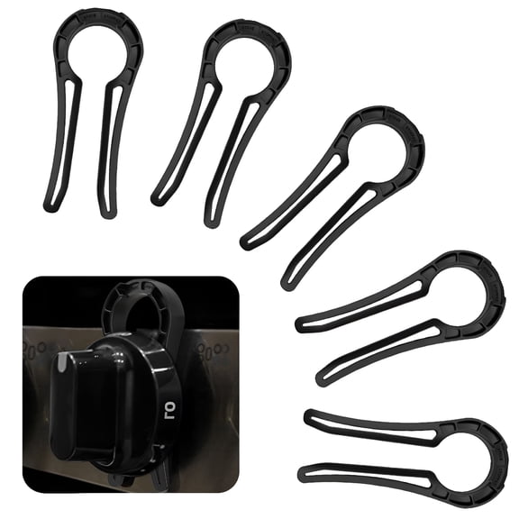 HBMYN Pack Gas Stove Knob Lock Safety Covers Baby Proof Oven for Child