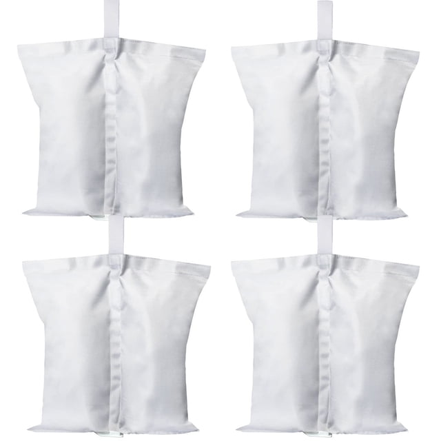 Canopy Weights ABCCANOPY, bolsas de arena para tiendas de campaña de 68 kg, paquete de 4 unidades, color blanco