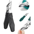thumbnail image 7 of 2026 New Anti-Splash 25° Slant Edge Nail Clipper, Wide Jaw Opening Anti-Splash Slanted Nail Clipper, Long Toenail Clippers for Thick and Ingrown Nails (Green Short), 7 of 7