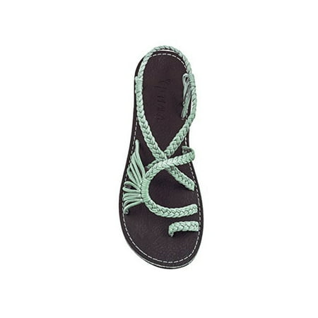 

Harsuny Women Sandals Summer Beach Thong Ring Toe Sandals Ankle Strap Sandals