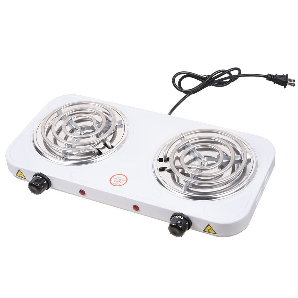 Portable Kitchen Electric Double Burner Hot Plate Cooker RV Cooktop Dual 2  Stove