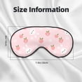thumbnail image 5 of Naloa Rabbit And Peach Print Sleep Mask for Sleeper, Light Blocking Sleeping Eye Mask for Women Men, Eye Shade with Adjustable Strap for Travel, Nap,Meditation, 5 of 7