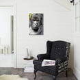 thumbnail image 3 of Africa, Rwanda, Volcanoes National Park Portrait of a silverback mountain gorilla, Animals Stretched Canvas Wall Art by Ellen Goff Sold by ArtCom, 3 of 5