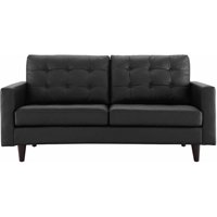 Modway Empress Bonded Leather Tufted Loveseat, Multiple Colors