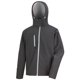 thumbnail image 1 of Result Core - Chaqueta/Cazadora Softshell con capucha Modelo Lite hombre caballero (Negro/ Gris) Result UTBC3253_blackgrey, 1 of 1