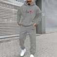 thumbnail image 2 of RXMEKW Mens Pullover Hoodie,Comfortable Hooded Tracksuit with Casual Print Design, 2 of 5