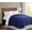 Navy, variant on Brooklyn Loom Marshmallow Sherpa Olive Green King Blanket 100% Polyester Microfiber Plush, Solid Casual themed, Adult Bedding, OEKO-TEX Certified