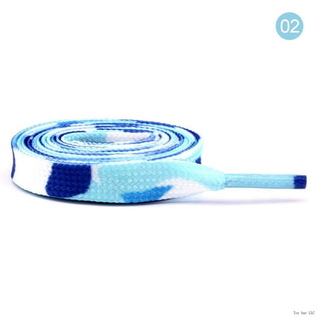 

1 Pair New Gradient Color Flat Shoe Laces 80/120Cm Women Girls Sneaker Shoelaces