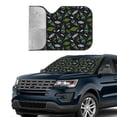 thumbnail image 4 of Bingfone Space Rockets Car Windshield Sun Shade Protector Keep Your Vehicle Cool Sun Shield Visor Cover Foldable-Medium, 4 of 9