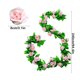 thumbnail image 3 of Corona De Flores Silvestres Artificiales Para Decoración Del Hogar, Interiores Y Exteriores, Arcos De Boda, Porches Y Escaleras. Decoración Para Todo El Año., 3 of 9