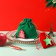 thumbnail image 3 of Bolsa de terciopelo navideña con adornos colgantes, árbol de estrellas de Navidad verde y rojo para joyería, regalo de recuerdo de fiesta, se acepta personalización, 3 of 4