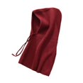 thumbnail image 3 of Bufanda con capucha de punto Zulema Gorro calentador de cuello de esquí Rojo 56 cm x 32 cm, 3 of 8