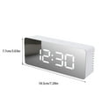 thumbnail image 3 of pitrice Plastic Digital Alarm Angle Adjustable Acrylic Screen 5V 2A Cable Power Projector Clock Home Hotel Thermometer Clocks White Light Type 2 1Set, 3 of 6
