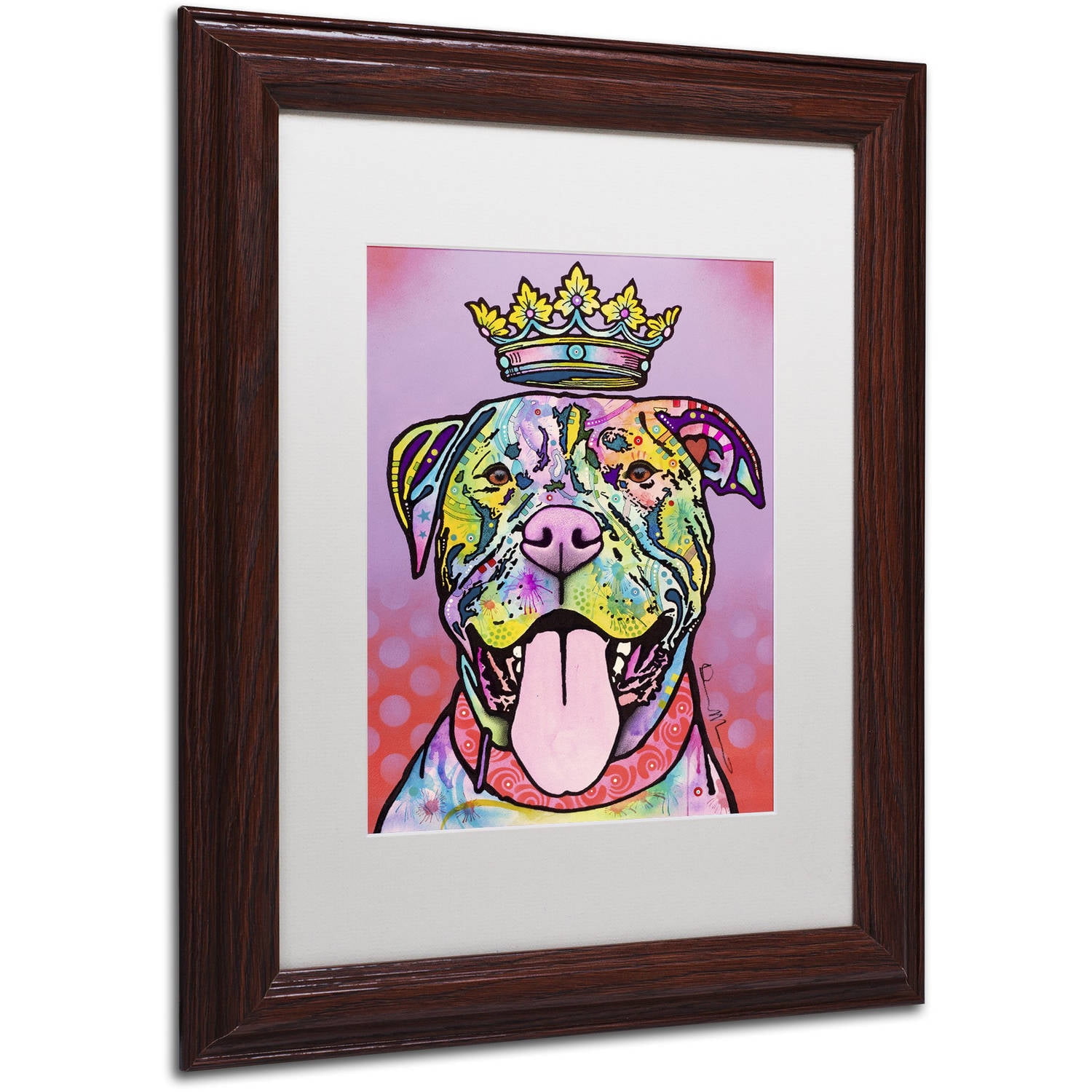 Trademark Fine Art "Imperial" Canvas Art by Dean Russo, White Matte, Wood Frame