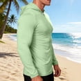 thumbnail image 6 of Fwqbns Mens Long Sleeve Zippered Hooded Sun Protection Shirt, Lightweight Quick-Dry Fabric, UPF 50+, Ideal for Outdoor Sports, Fishing, Running, and Hiking, 6 of 9