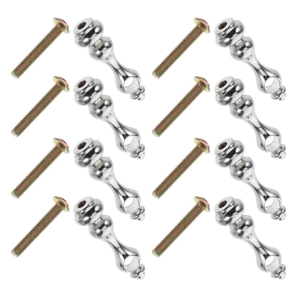 WEUVEB 8Ud Accesorios De Rieles Para Muebles Con Conector Metálico Plata Para Protección Y Precisa