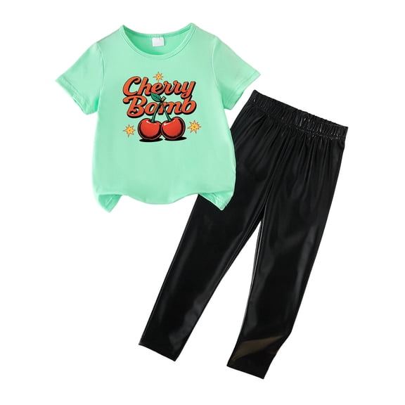 UAYOTSE Girls Pajamas Sets Short Sleeve Summer Pjs for 3T 4T 5T 6T 7T Girls Sleepwear Kids Clothes Sets,Sizes 4 Years