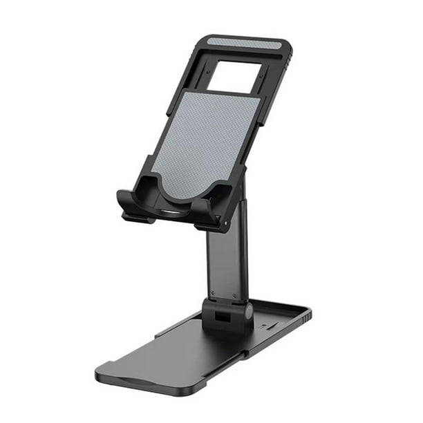 Soporte de teléfono de escritorio ajustable Soporte de tableta de plástico antideslizante soporte para la oficina en casa, negro seitruly EL002926-01B