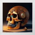 thumbnail image 2 of Stephen Chambers 15x15 White Modern Wood Framed Wall Art Titled - Skull 14, 2 of 6