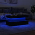 thumbnail image 3 of vidaXL Coffee Table with LED Lights White 90x50x40 cm, 3 of 5