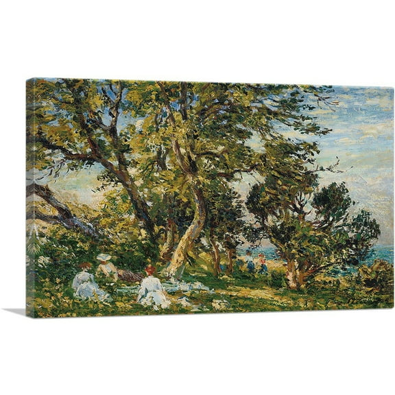 ARTCANVAS Under the Trees 1908 Canvas Art Print by Philip Wilson Steer - Size: 26" x 18" (0.75" Deep)