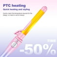 thumbnail image 3 of Rotating Curling Iron 1 Inch,Automatic Curling Iron,Easy-to-use Curling Wand for All Hair Types,Self Rotating Barrel with Dual Voltage,Fast Heating for Long-Lasting Hair Styling, 3 of 6
