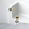 thumbnail image 2 of Westbrass 1-1/2" Tip-Toe Bathtub Drain Plumber's Pack with Two-Hole Elbow and PVC Fittings, Polished Brass, 2 of 14