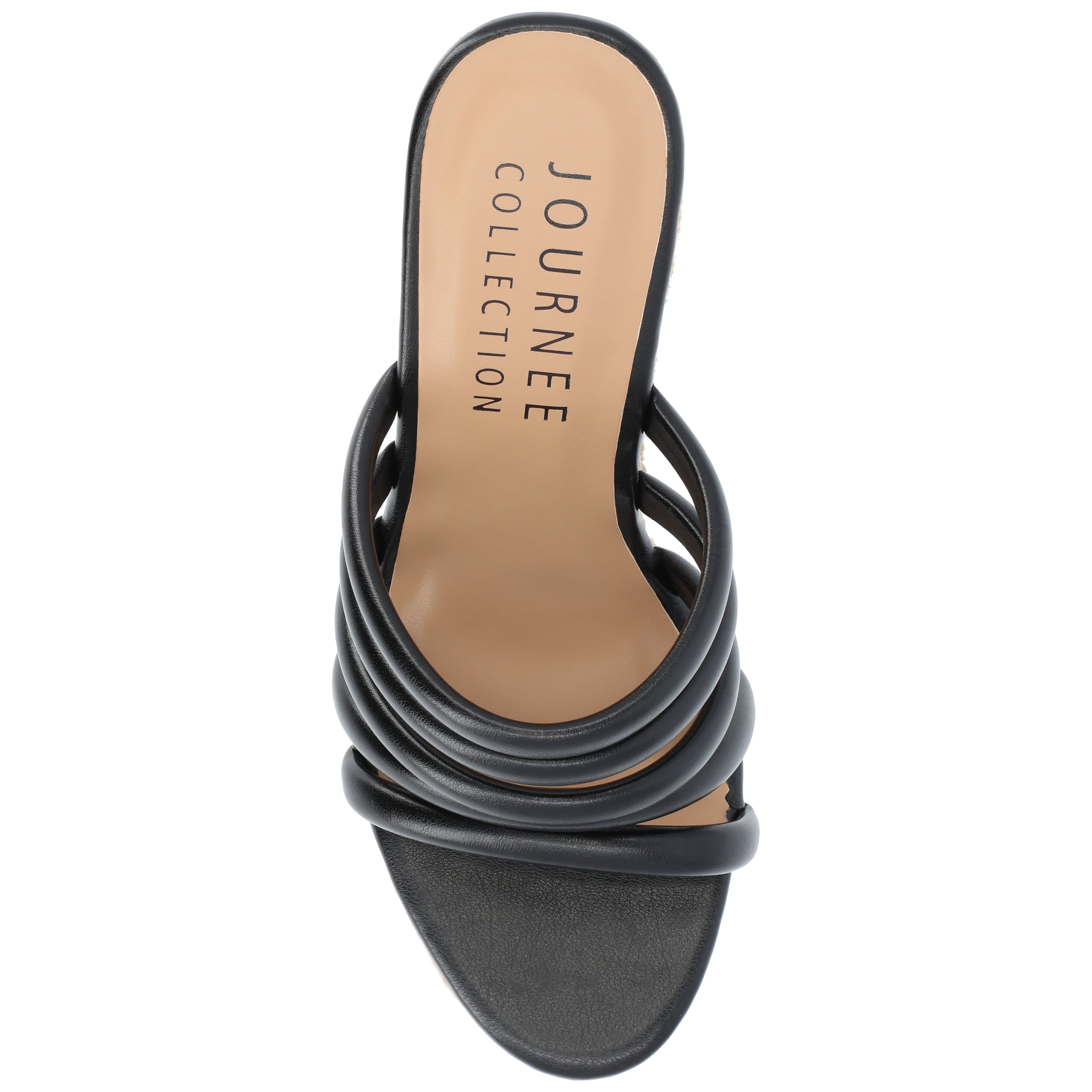 Journee Womens Cynthie Slip On Espadrille Wedge Sandals