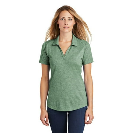 - Sport-Tek Ladies Posicharge Tri Blend Wicking Polo Forest Heather XL