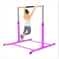 thumbnail image 6 of Pro-Gymnastics Adjustable Kip Bar for Kids | Heavy Duty Junior Gym Training | Curved Legs, Cushioned Hand Bar | Height Expandable Up to 5FT | Fitness Horizontal Bar | Pink, 6 of 6