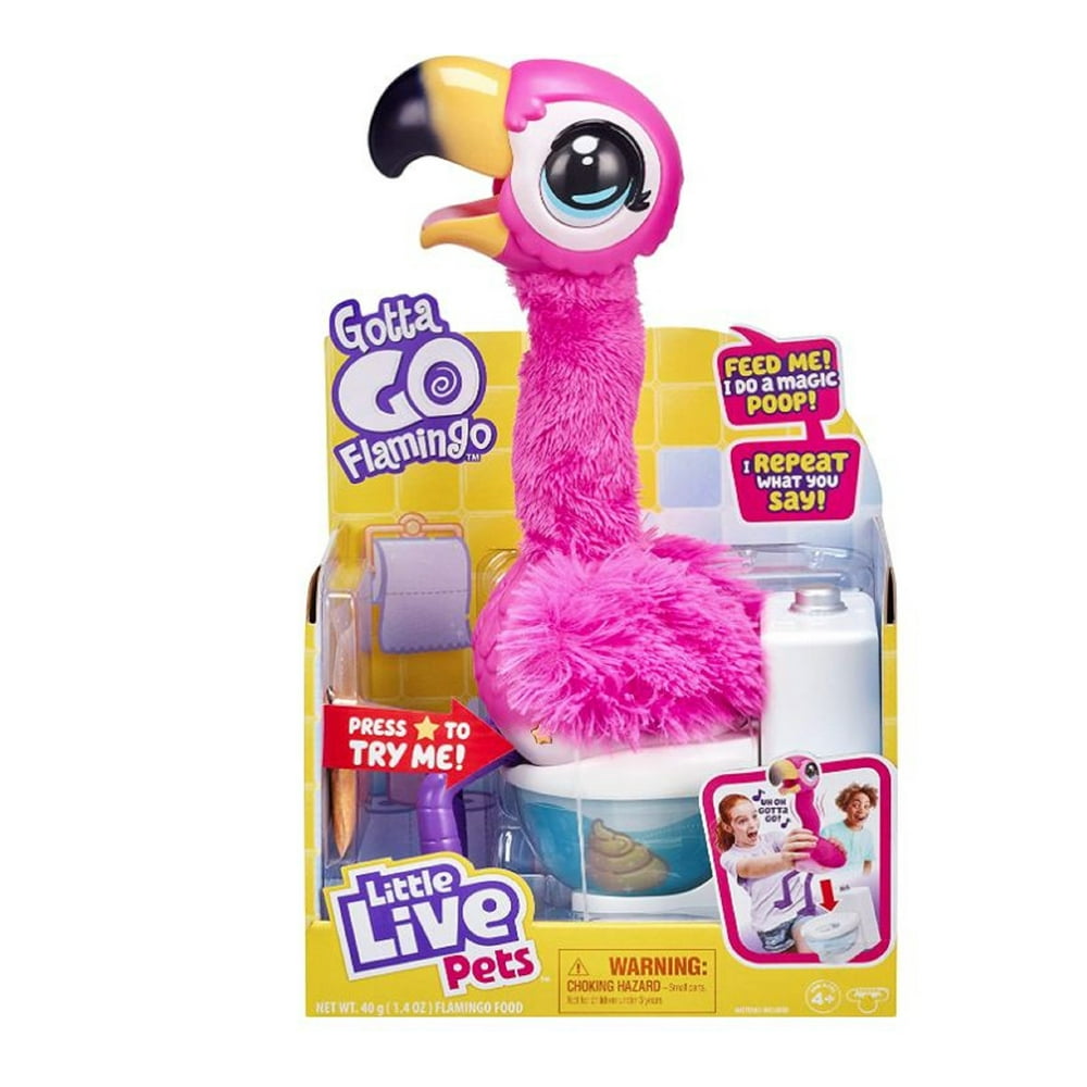 Flamingo Gotta Go Toy Bird Pink Singing Poops Talks Wiggles Eats Bird