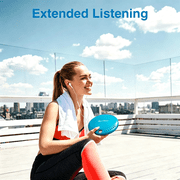 ByronStatics Portable CD Player, Personal Walkman CD Players, Powered DC or 2xAA Battery, Teal