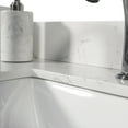 thumbnail image 5 of Xahpower 43"x22" Bathroom Stone Vanity with Rectangle Undermount Ceramic Sink and Single Faucet Hole with Back Splash, 5 of 7
