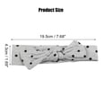 thumbnail image 2 of Polka Dot Bow Headband Fashion Cute Cotton Hair Band for Teenager Gray 7.7Inch, 2 of 6